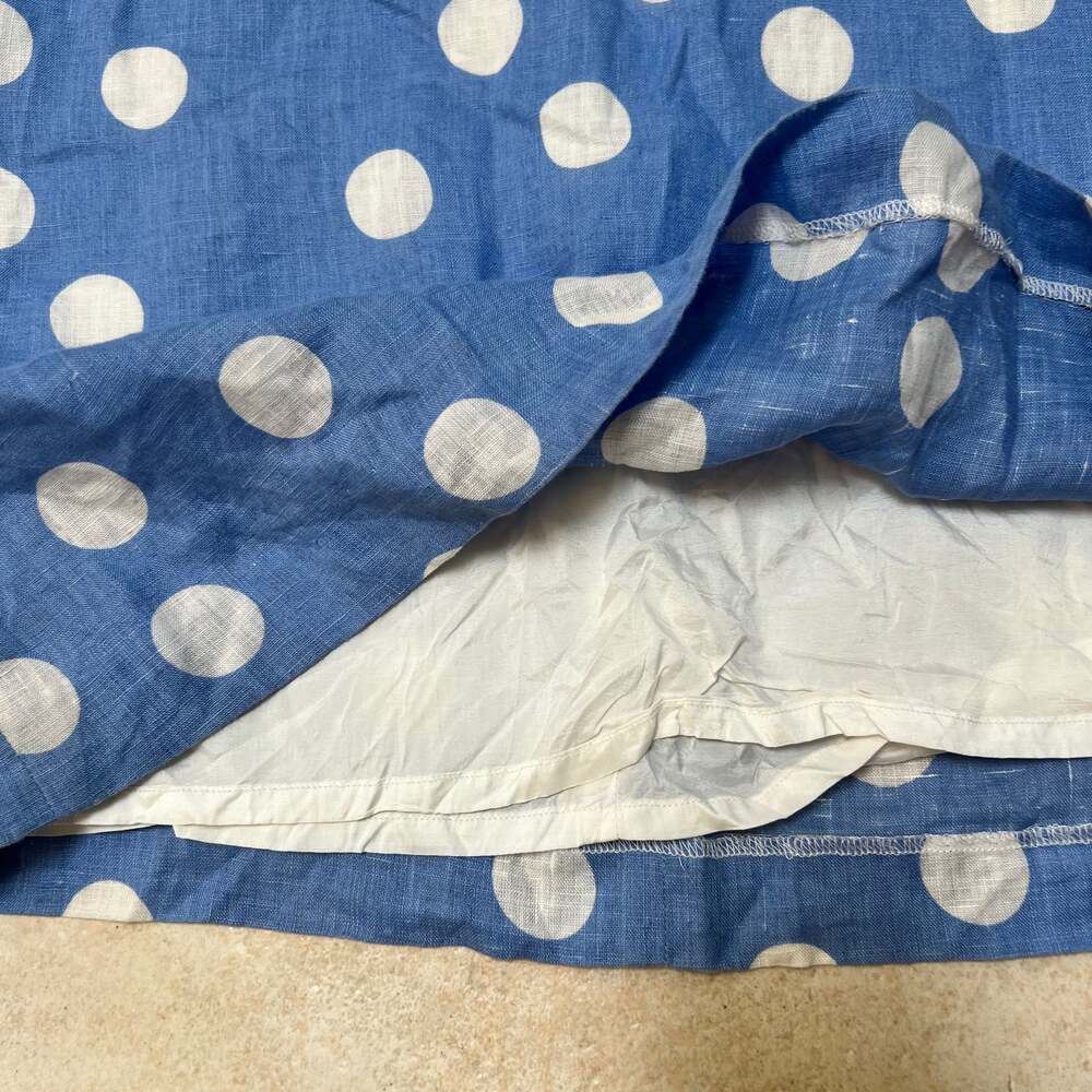 Island Company Women's Blue/white Dot Classic Shift Dress Sleeveless Size Small - Picture 8 of 10